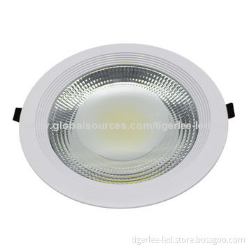 LED down lamp with CE, RoHS marks, recessed mounted, AC 100-240V, COB chip
